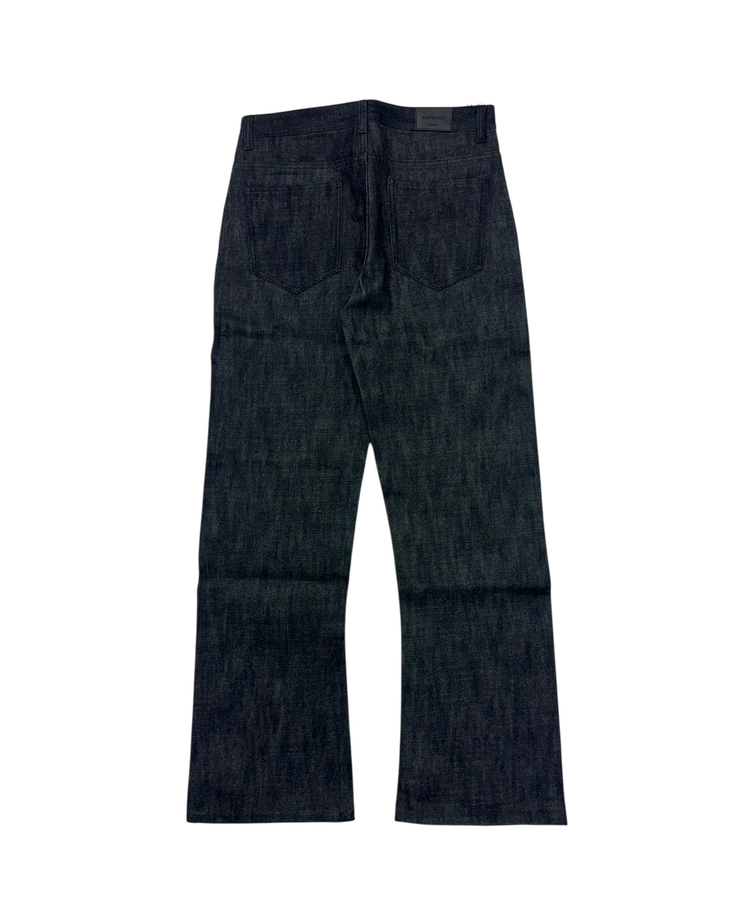 BLACK BOOTCUT RAW DENIM