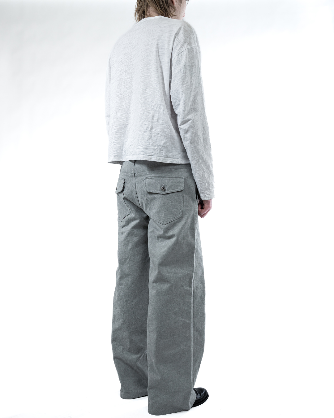 LIGHT GREY RUGGED CANVAS PANTS