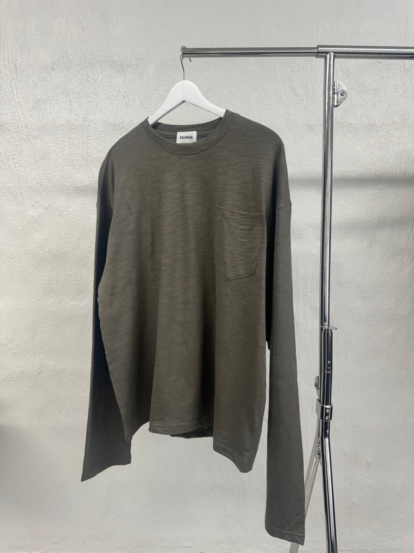 SLUB COTTON LONGSLEEVE KHAKI