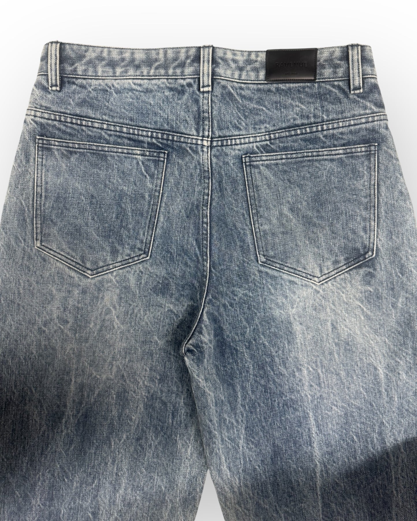 BLUE WASHED SELVEDGE DENIM JEANS
