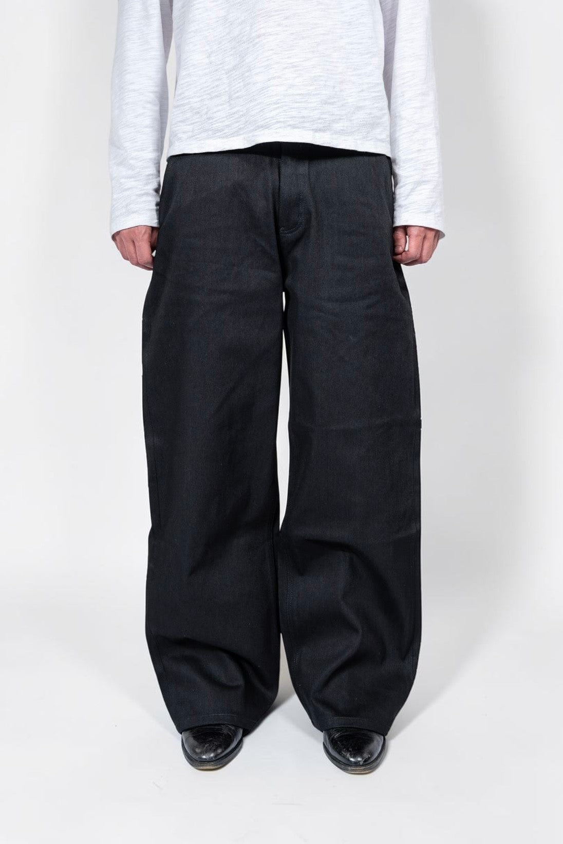 パンツ RAVENUE Raw Selvedge Denim Jeans Loose JET BLACK RAW SELVEDGE DENIM LOOSE – Ravenue