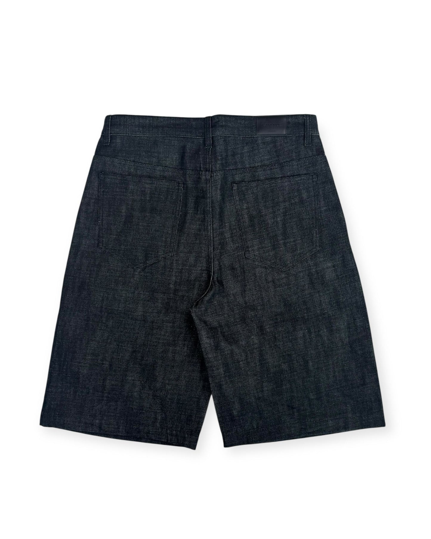 BLACK RAW HEAVYWEIGHT SELVEDGE DENIM SHORTS