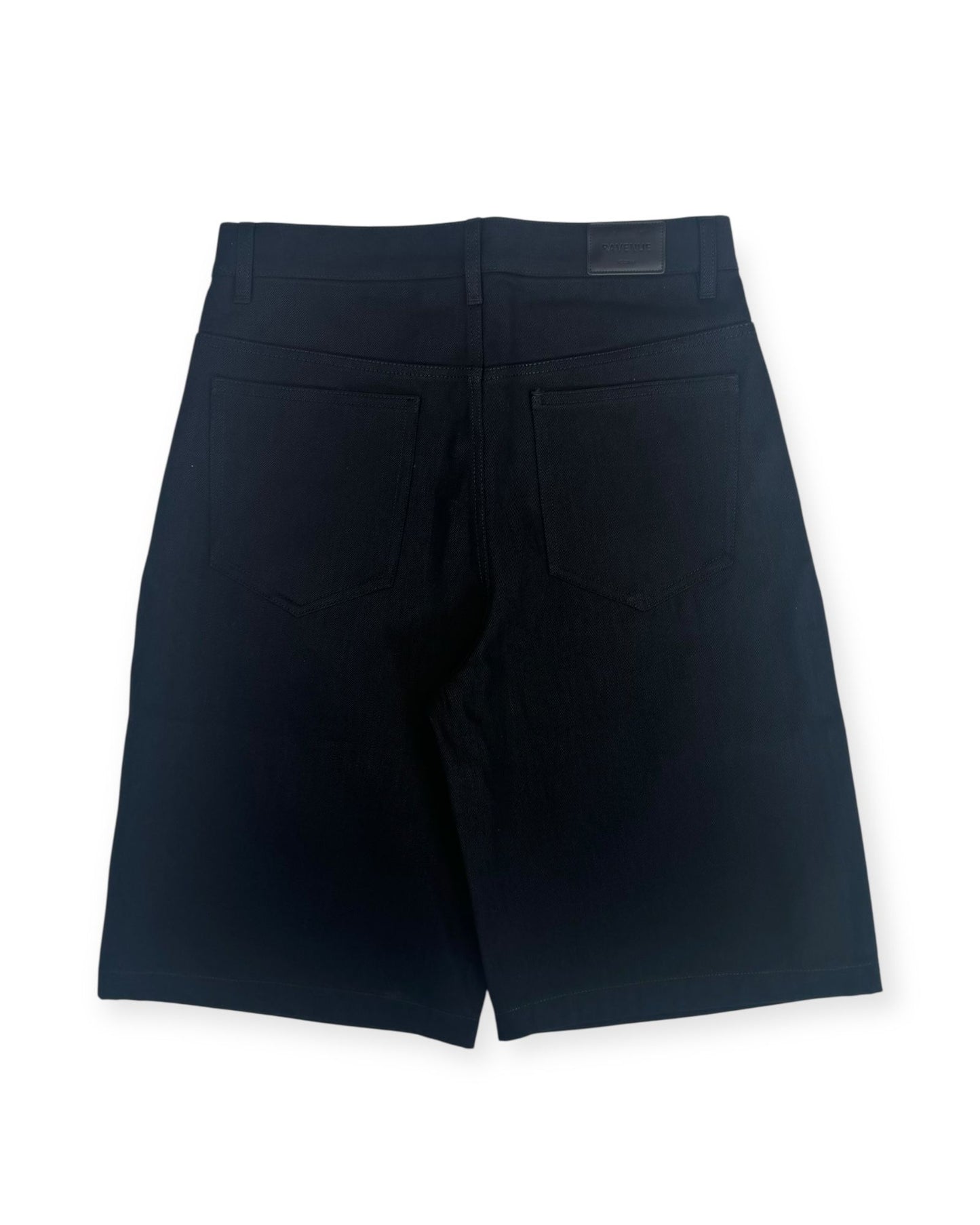 JET BLACK RAW HEAVYWEIGHT SELVEDGE DENIM SHORTS