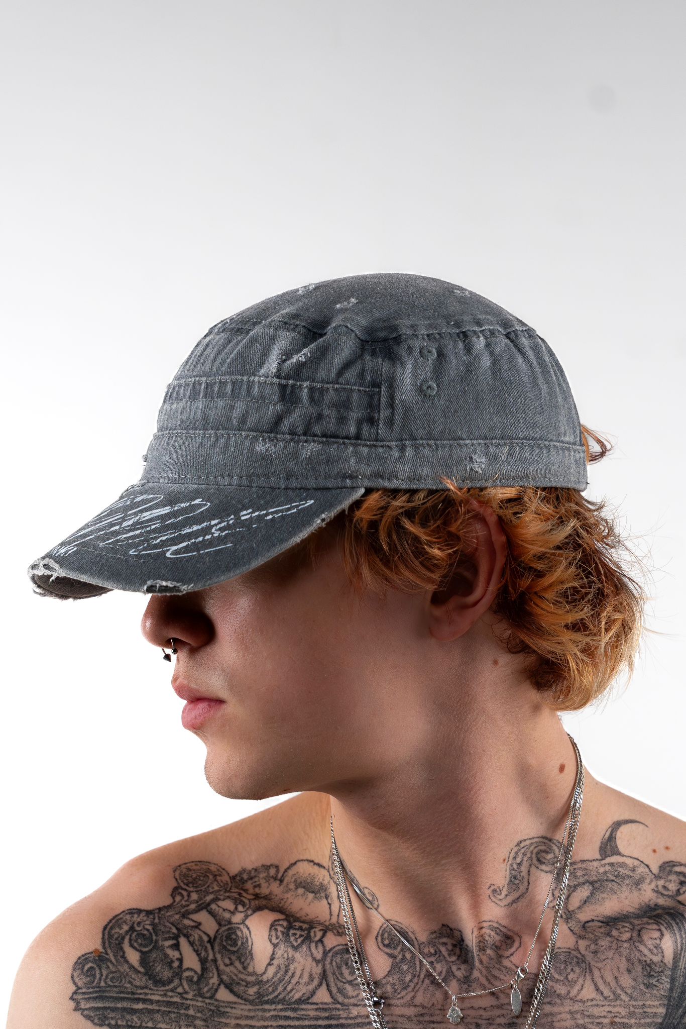 RAVENUE LOGO CADET CAP LIGHT GRAY