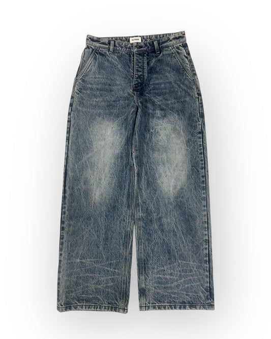 BLUE WASHED SELVEDGE DENIM JEANS