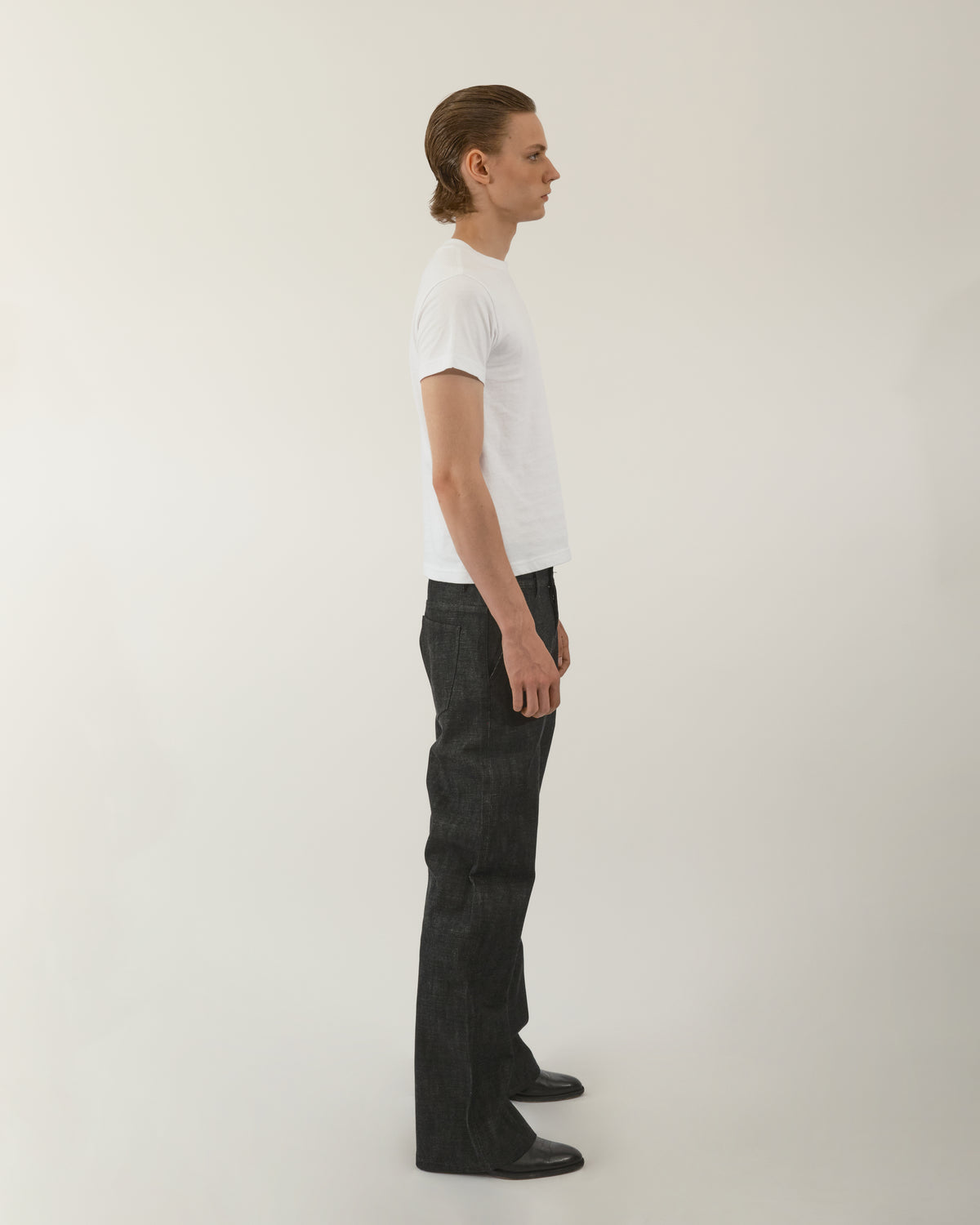 BLACK BOOTCUT RAW SELVEDGE DENIM