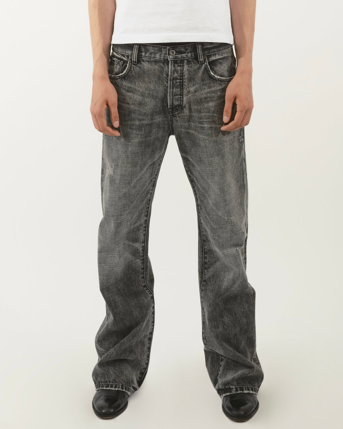GREY WASHED BOOTCUT DENIM PREORDER