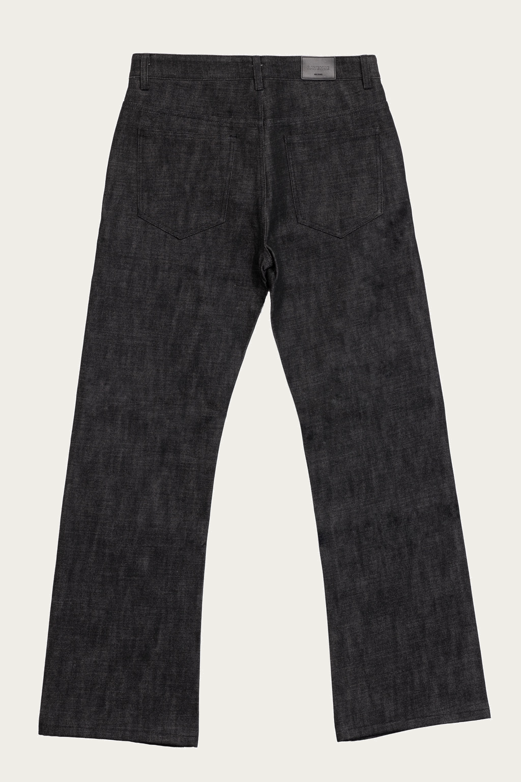 BLACK BOOTCUT RAW SELVEDGE DENIM