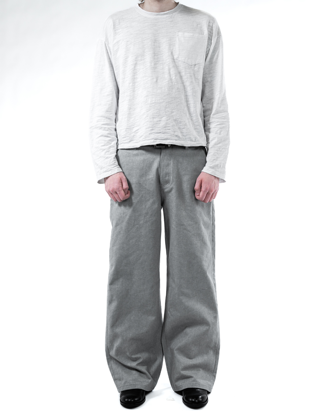LIGHT GREY RUGGED CANVAS PANTS