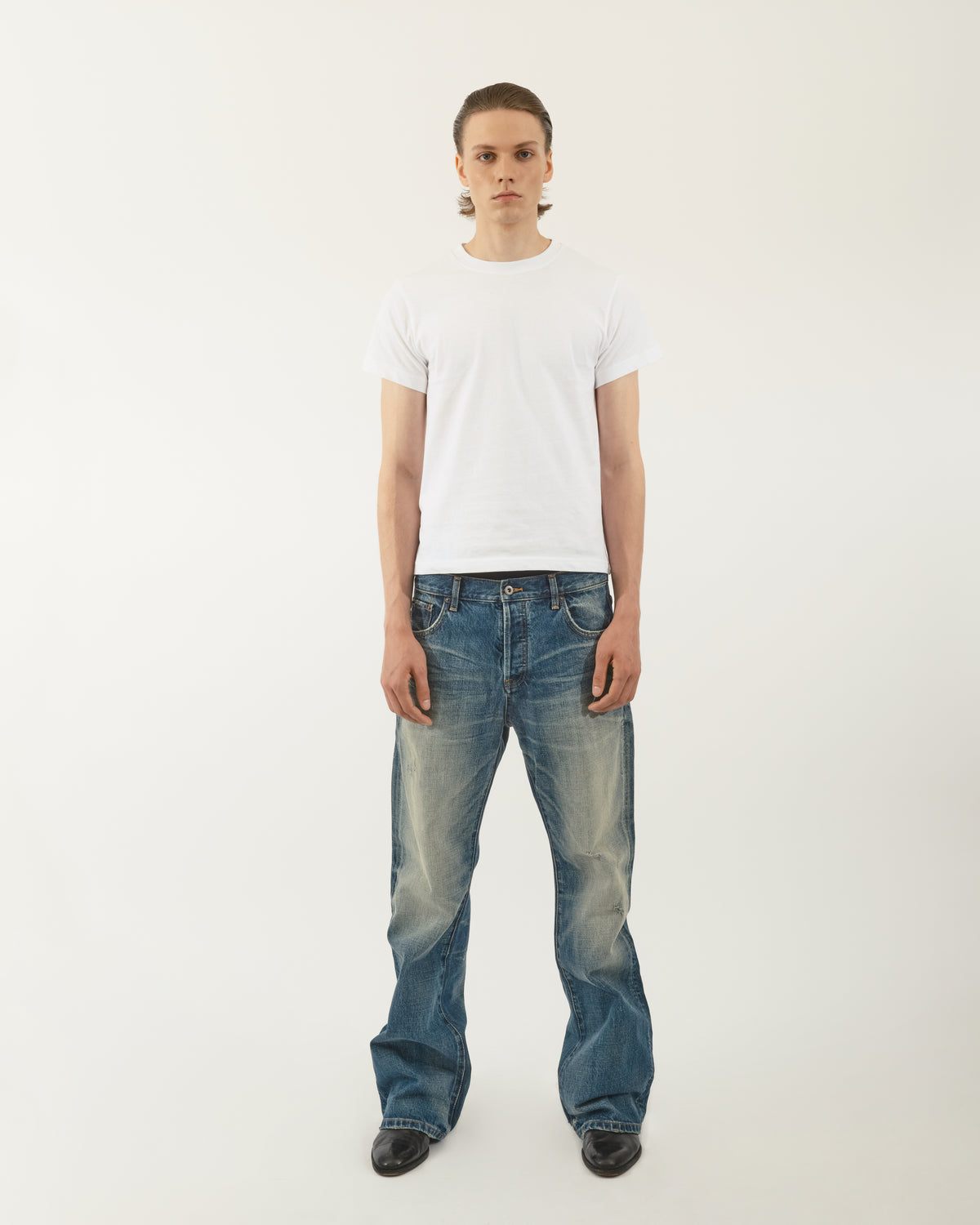 WASHED BOOTCUT DENIM