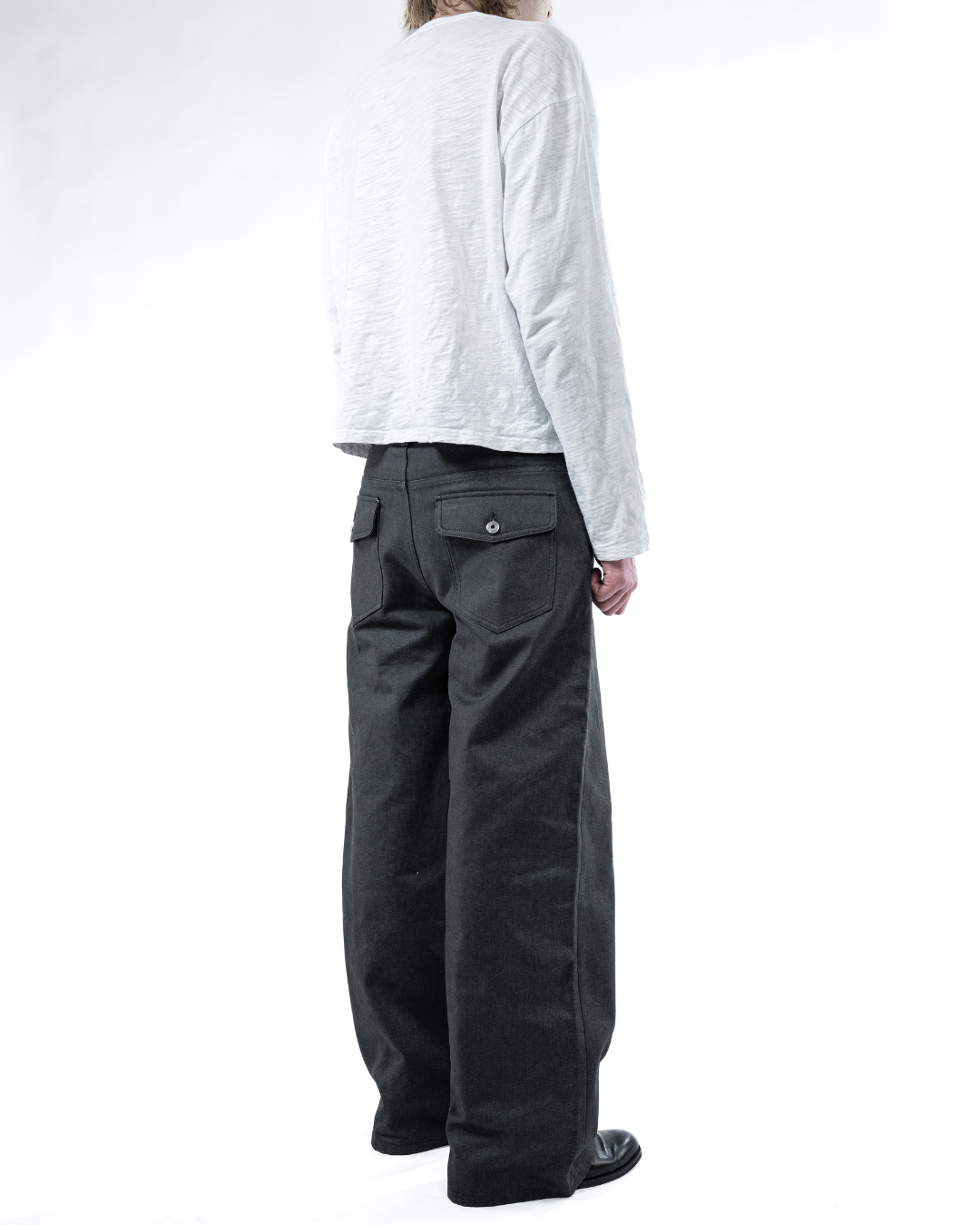 CHARCOAL RUGGED CANVAS PANTS