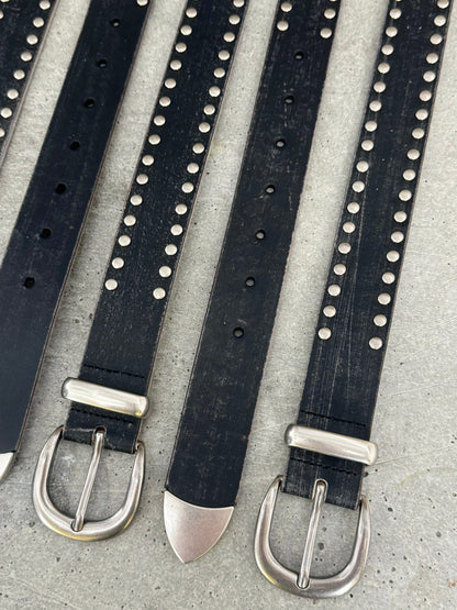WORN STUDDED LEATHER BELT