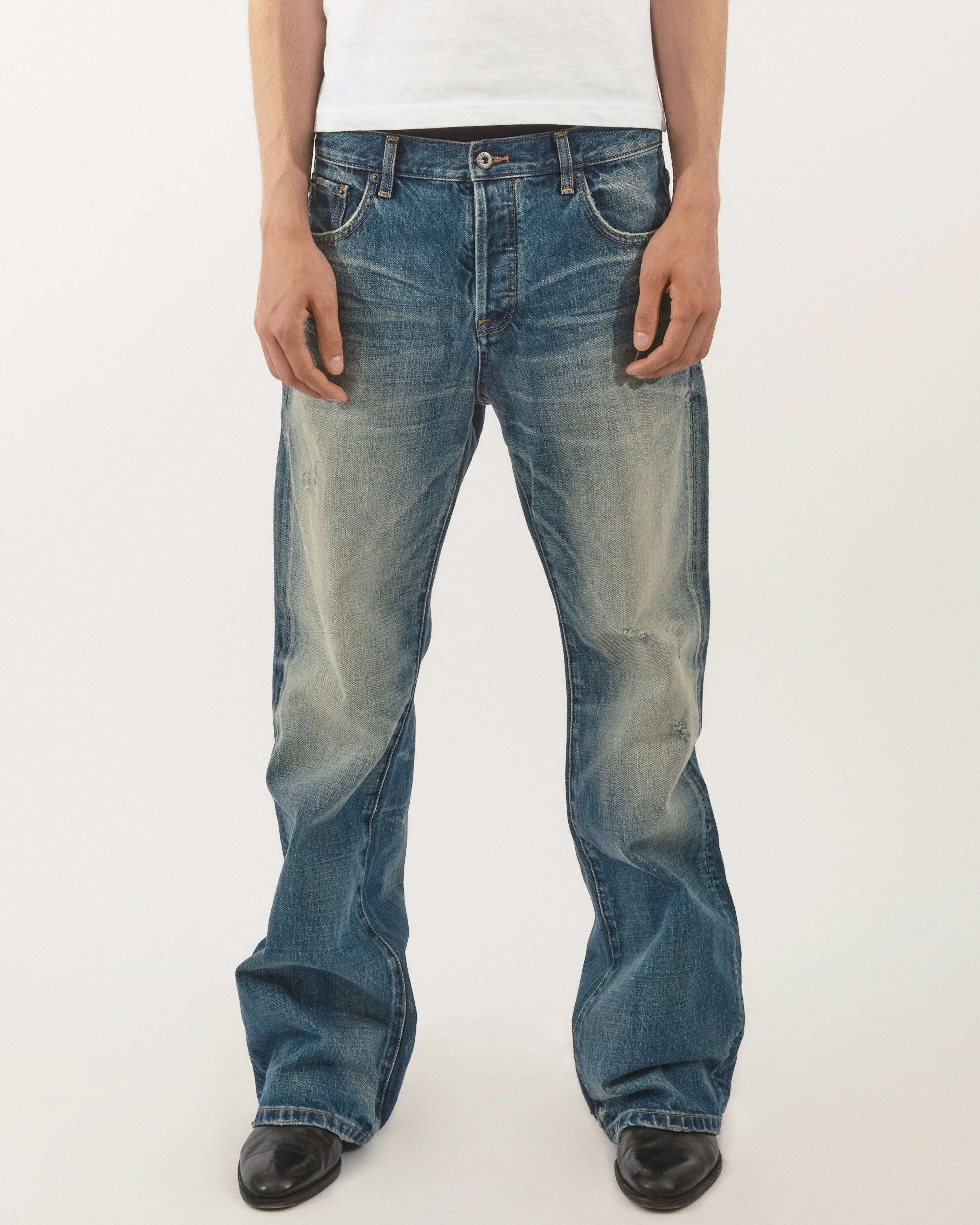 WASHED BOOTCUT DENIM – Ravenue