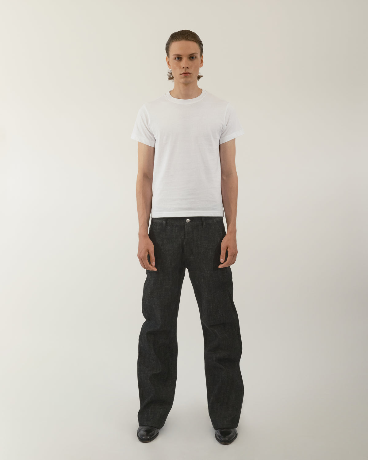 BLACK BOOTCUT RAW SELVEDGE DENIM