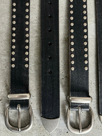 WORN STUDDED LEATHER BELT
