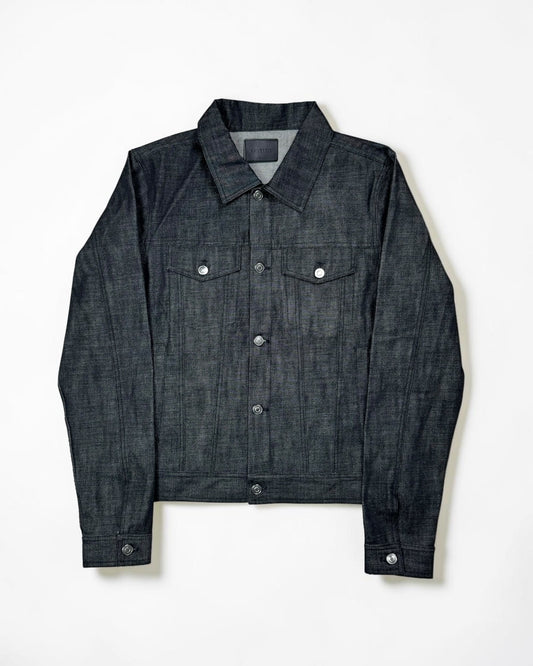 BLACK RAW SELVEDGE DENIM JACKET