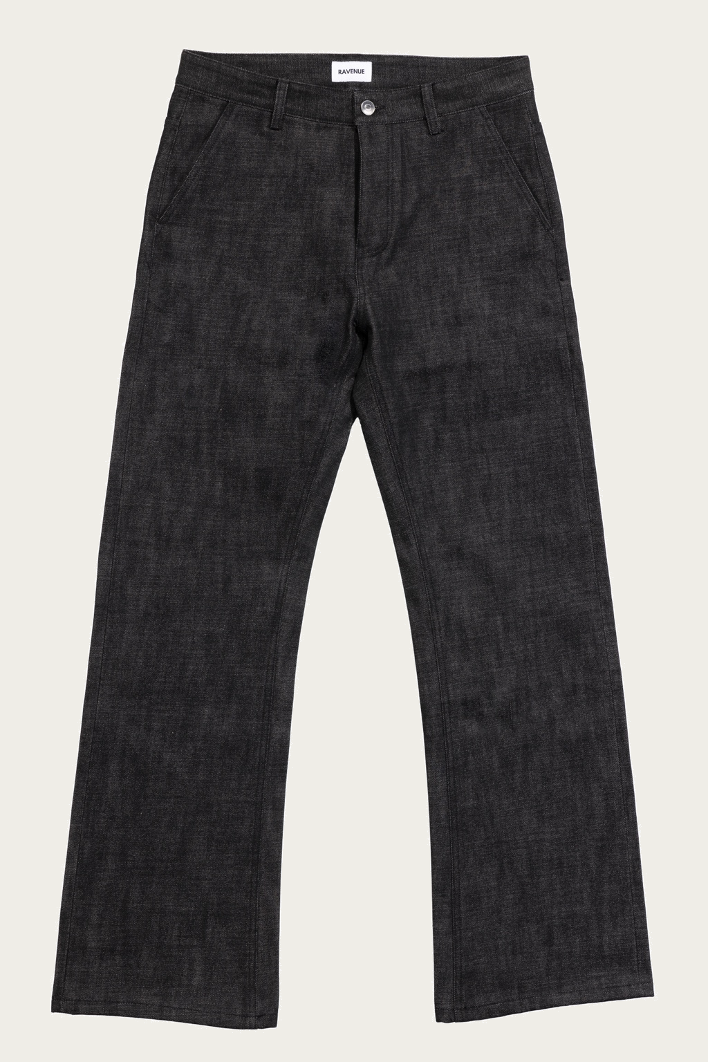 BLACK BOOTCUT RAW SELVEDGE DENIM