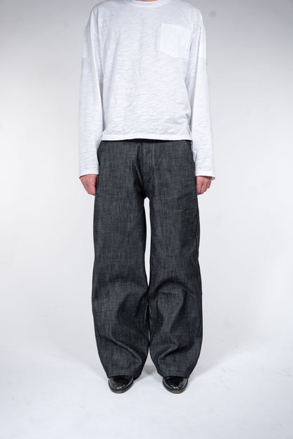 BLACK RAW HEAVYWEIGHT SELVEDGE DENIM JEANS