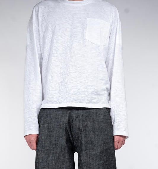 SLUB COTTON LONGSLEEVE WHITE