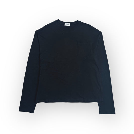 SLUB COTTON LONGSLEEVE BLACK