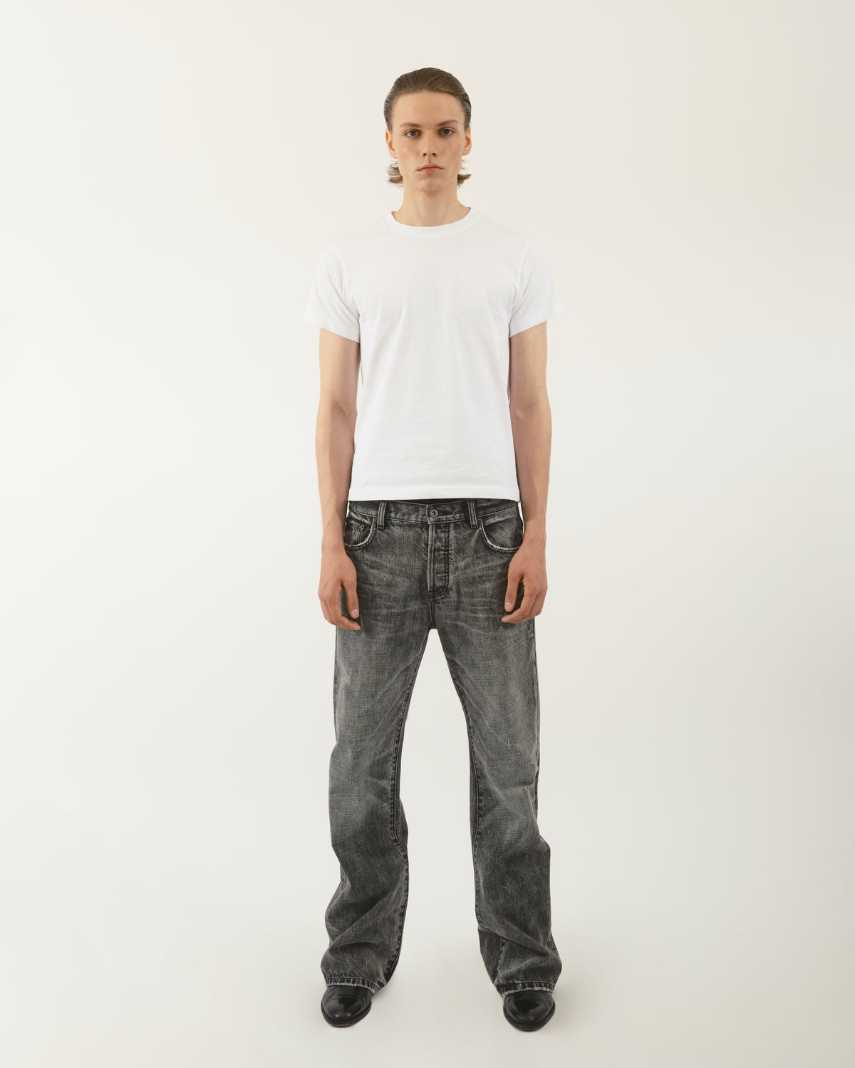 GREY WASHED BOOTCUT DENIM PREORDER