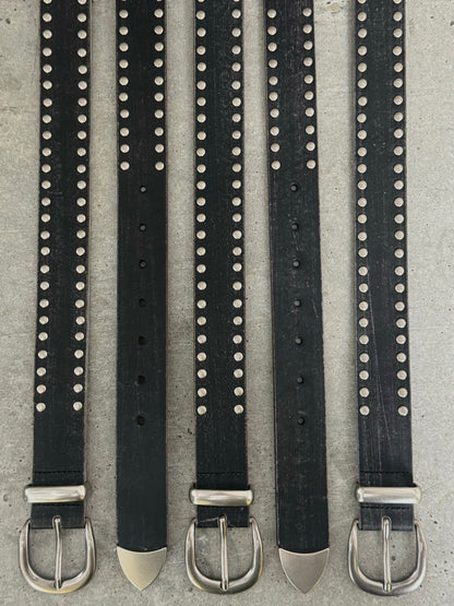 WORN STUDDED LEATHER BELT