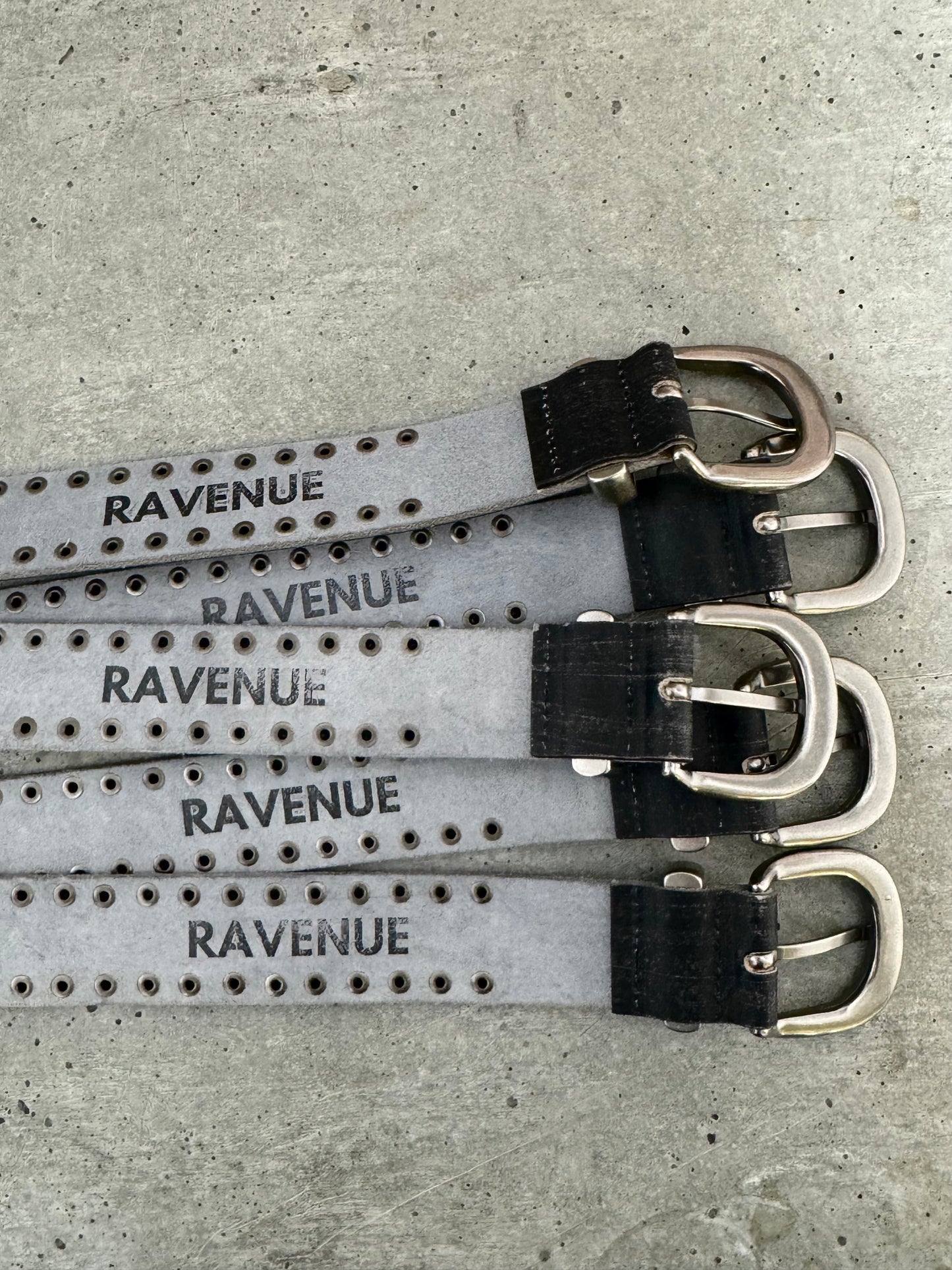 WORN STUDDED LEATHER BELT