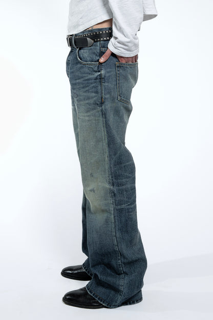 WASHED BOOTCUT DENIM