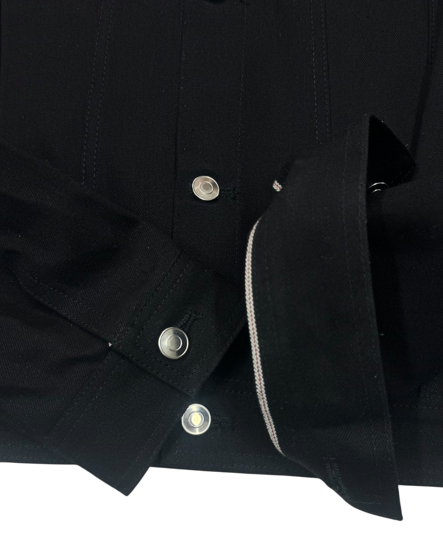 JET BLACK RAW SELVEDGE DENIM JACKET