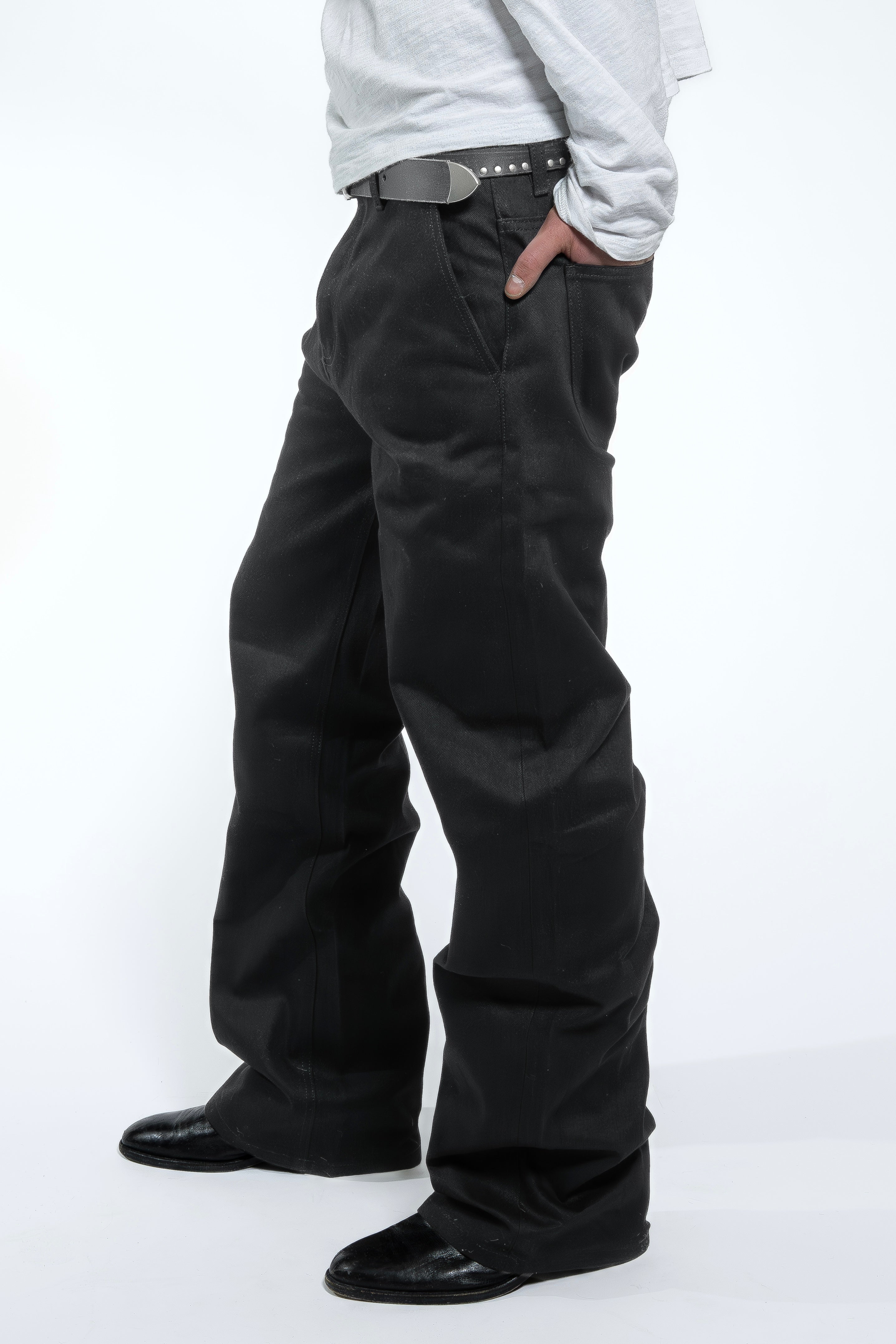 JET BLACK BOOTCUT RAW DENIM – Ravenue