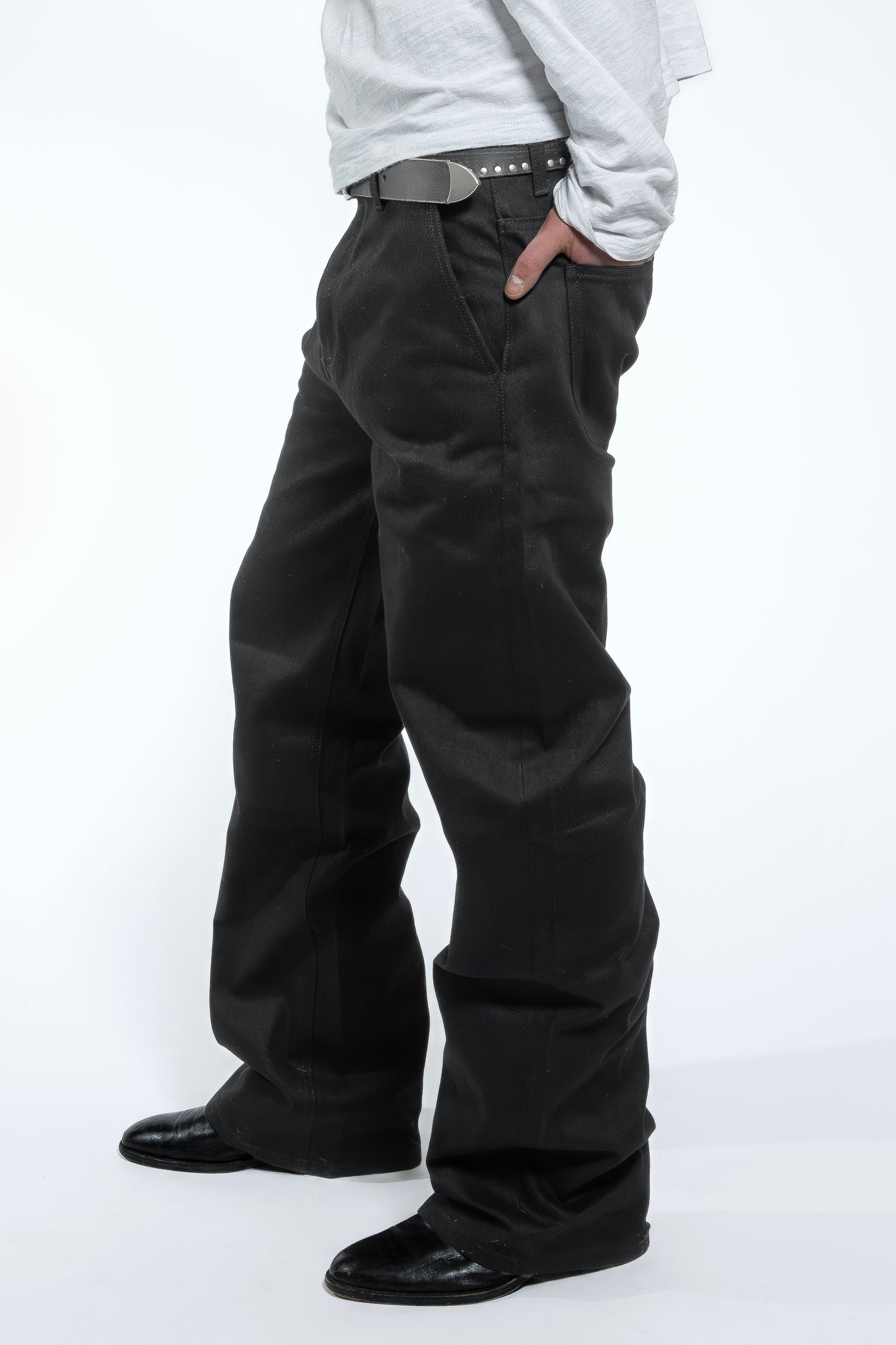 JET BLACK BOOTCUT RAW DENIM