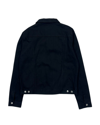 JET BLACK RAW SELVEDGE DENIM JACKET