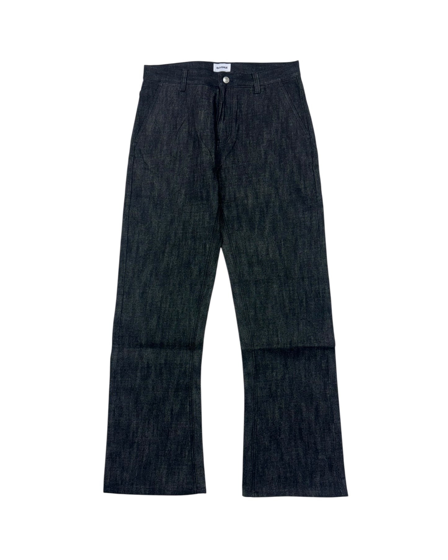 BLACK BOOTCUT RAW DENIM