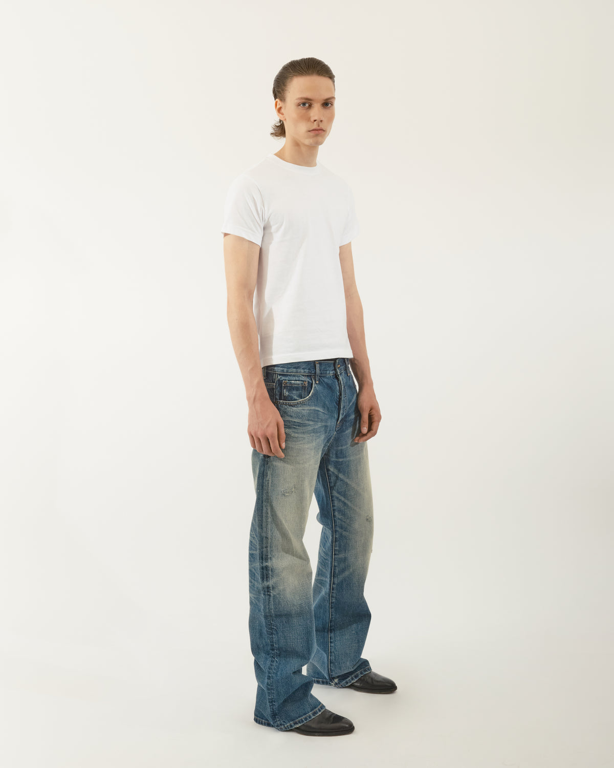 WASHED BOOTCUT DENIM