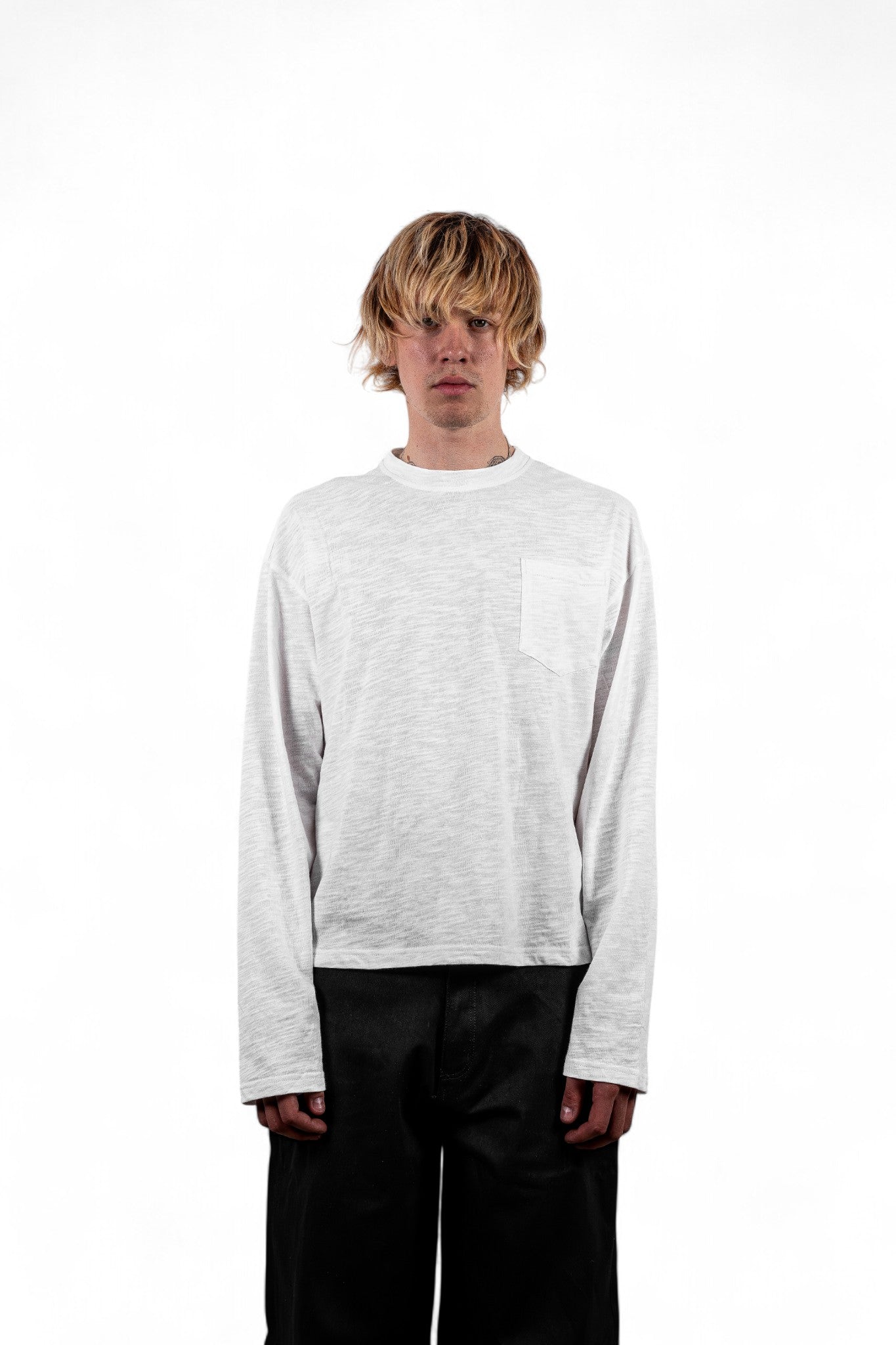 SLUB COTTON LONGSLEEVE WHITE