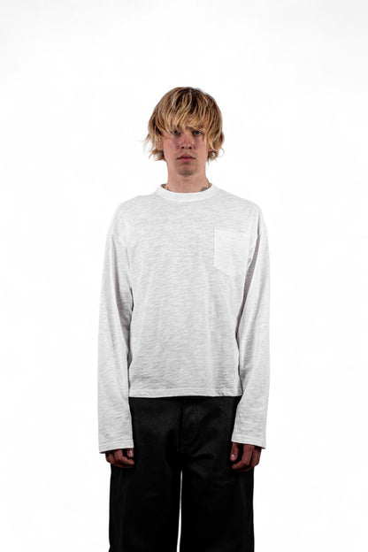 SLUB COTTON LONGSLEEVE WHITE