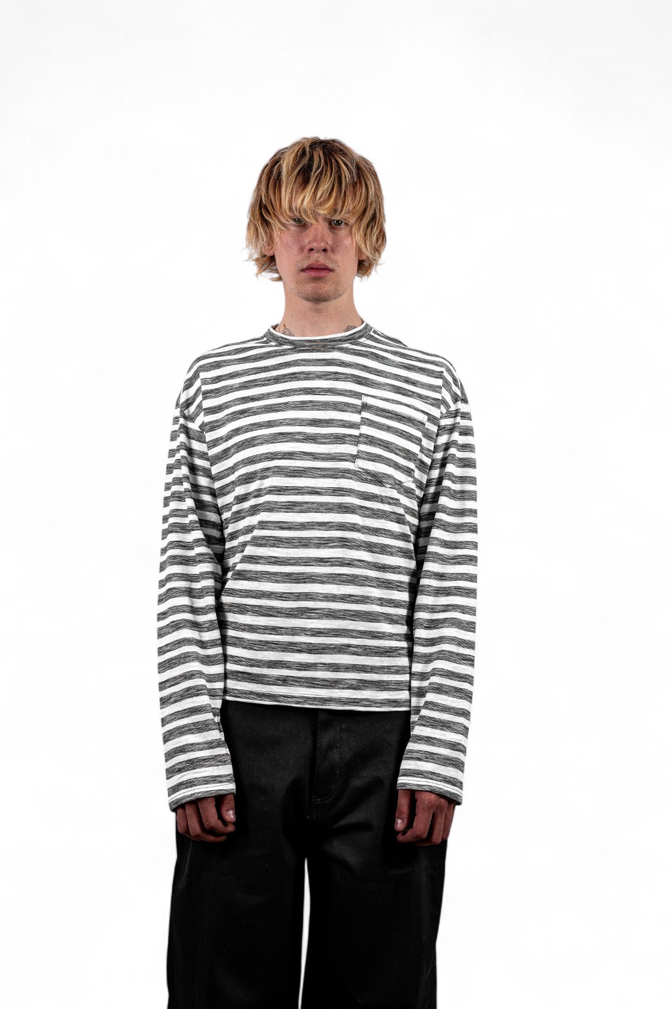 SLUB COTTON LONGSLEEVE STRIPED