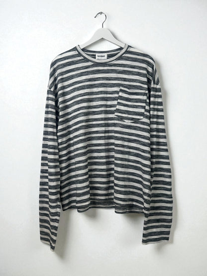 SLUB COTTON LONGSLEEVE STRIPED