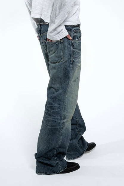 WASHED BOOTCUT DENIM