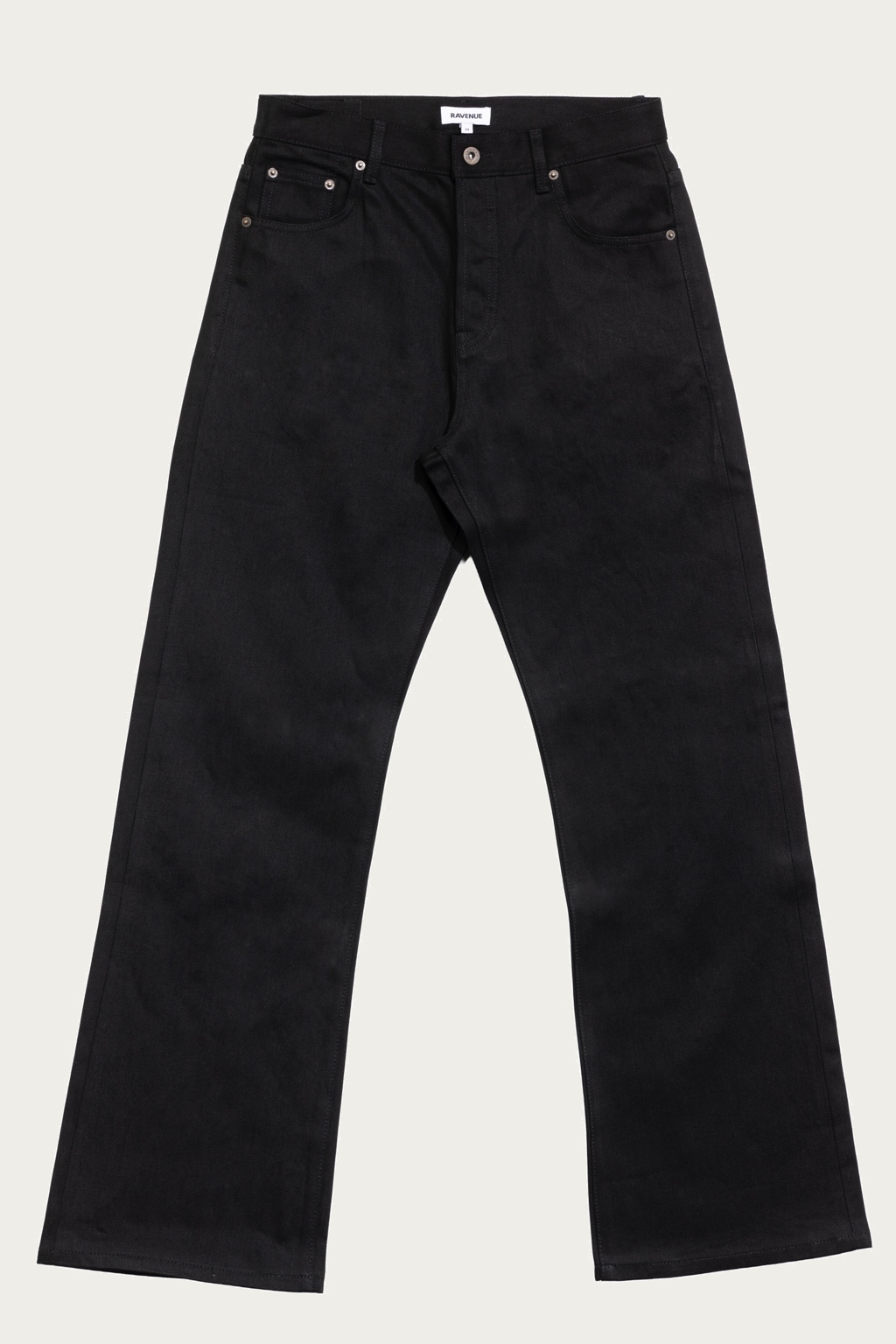 JET BLACK BOOTCUT RAW SELVEDGE DENIM