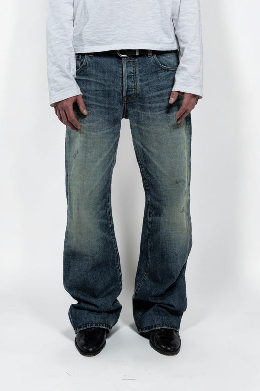WASHED BOOTCUT DENIM