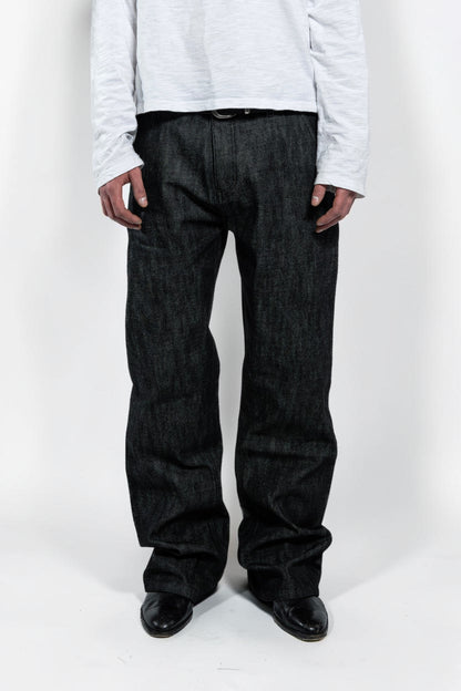 BLACK BOOTCUT RAW DENIM
