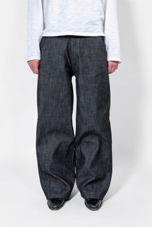 BLACK RAW SELVEDGE DENIM JEANS