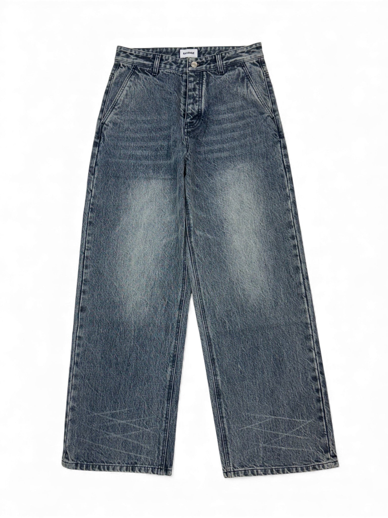 BLUE WASHED SELVEDGE DENIM JEANS