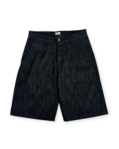 BLACK RAW HEAVYWEIGHT SELVEDGE DENIM SHORTS