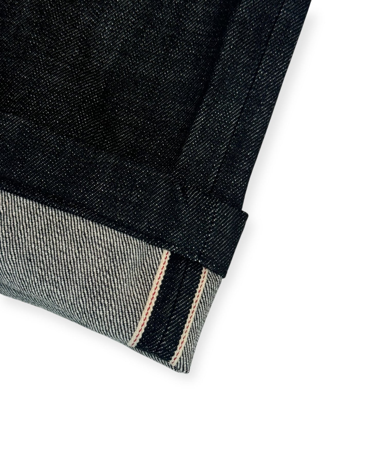 BLACK RAW HEAVYWEIGHT SELVEDGE DENIM SHORTS