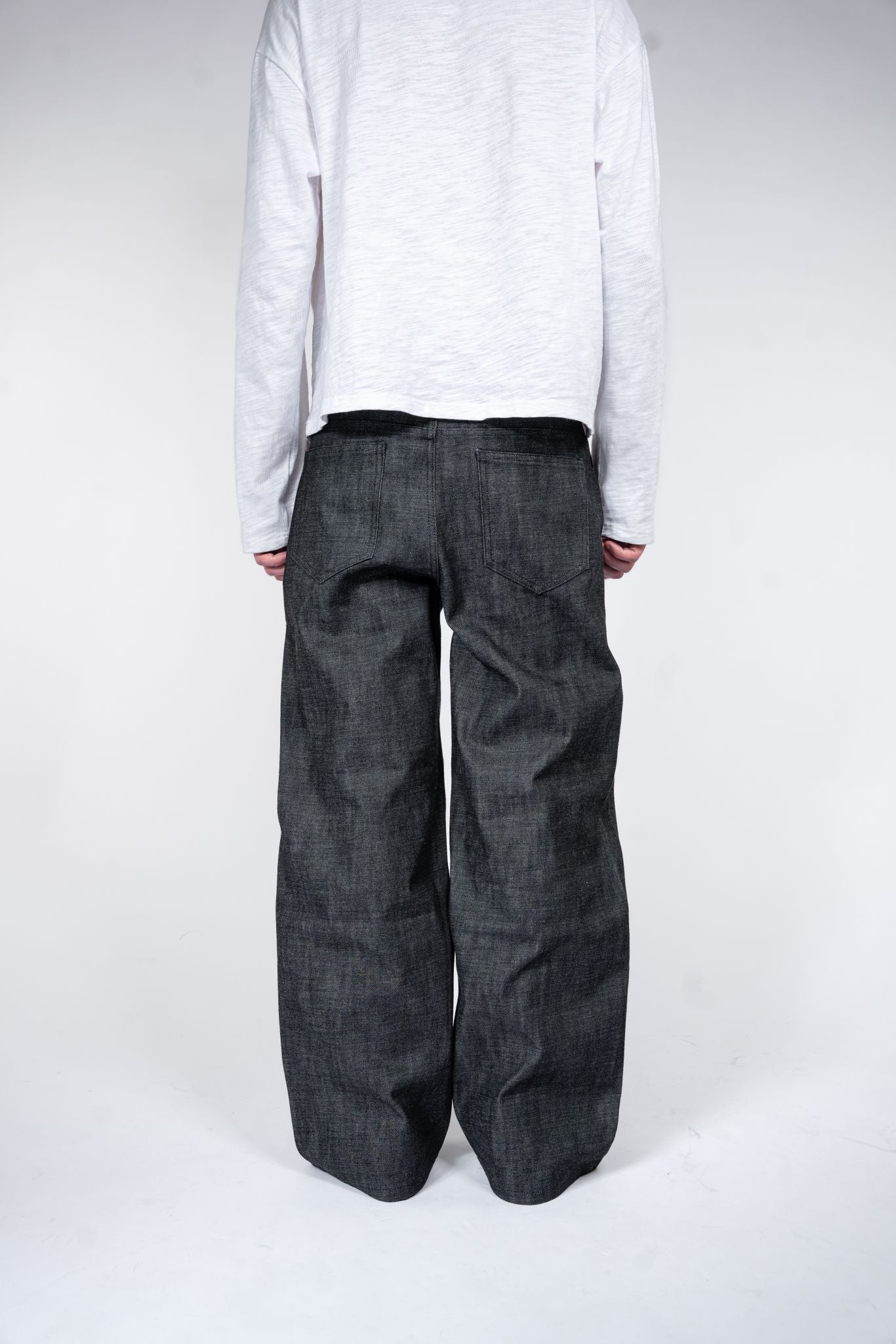 BLACK RAW HEAVYWEIGHT SELVEDGE DENIM JEANS