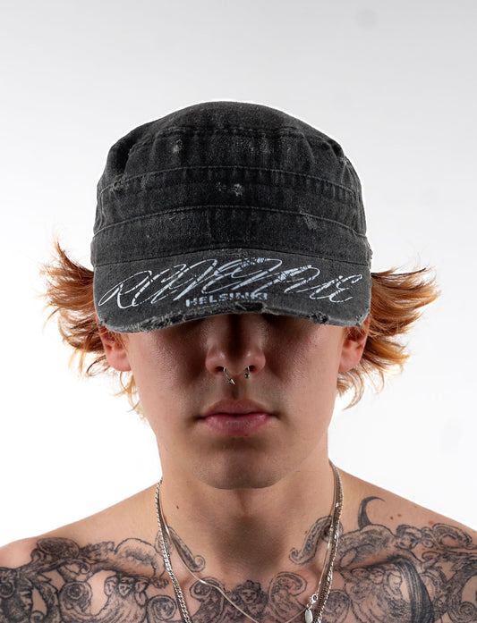 RAVENUE LOGO CADET CAP DARK GRAY